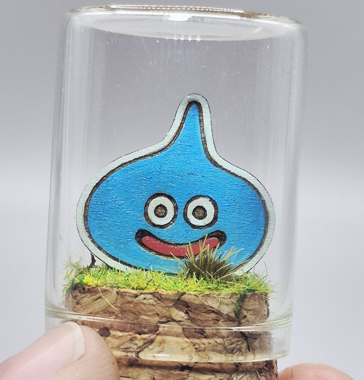 Mini Terrarium Dragon Quest Slime sous Cloche