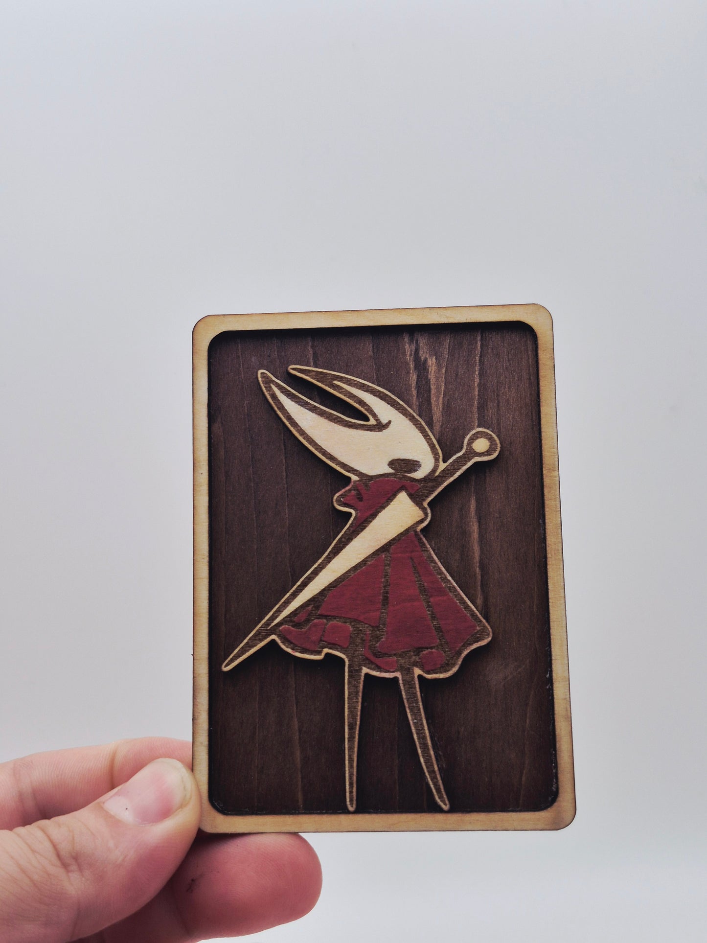 Carte en bois Hornet hollow Knight Silksong