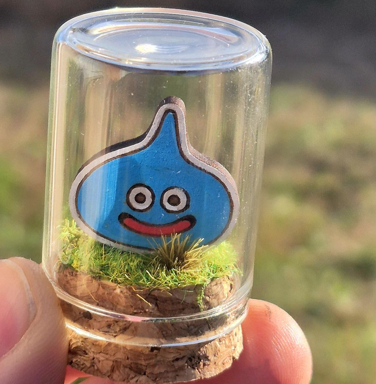 Mini Terrarium  Dragon Quest Slime sous Cloche