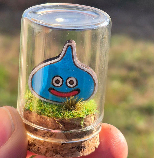Mini Terrarium  Dragon Quest Slime sous Cloche