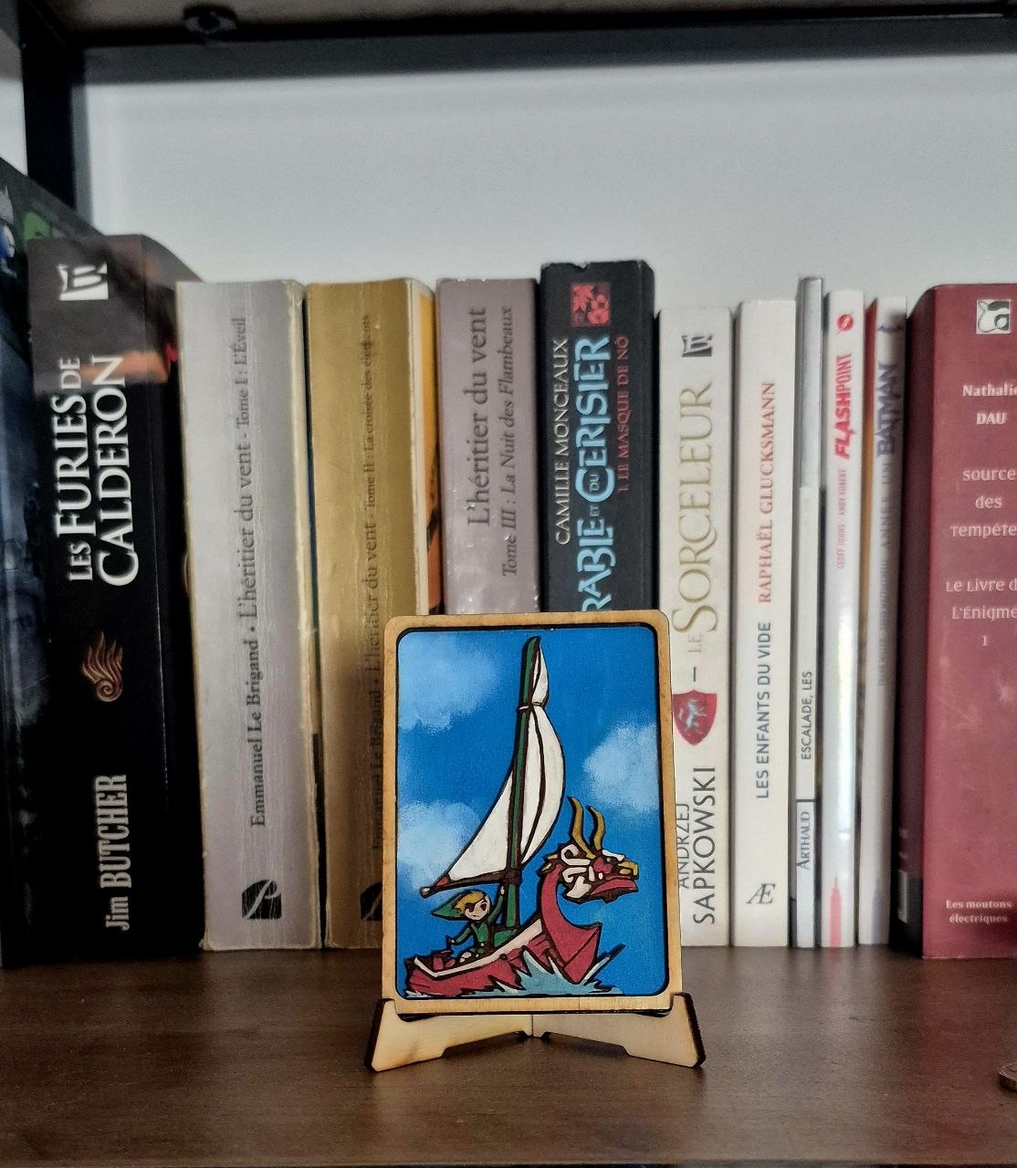 mini tableau Zelda Wind Waker en bois décoration geek